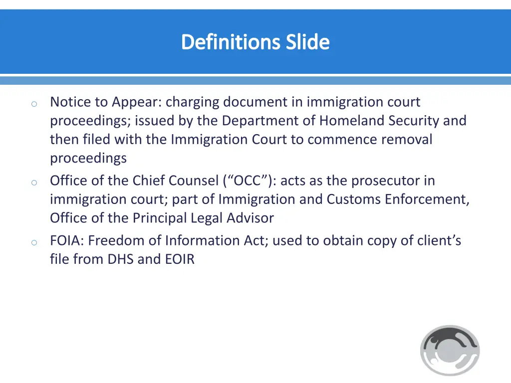 definitions slide