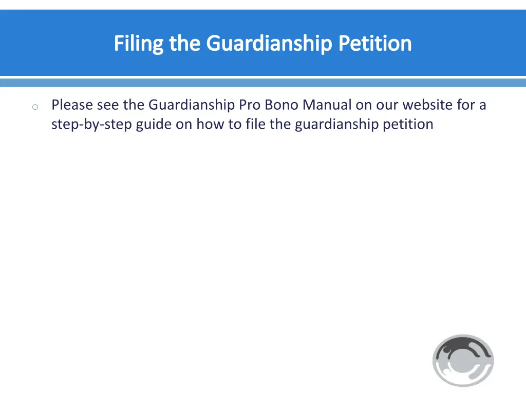 filing the guardianship petition