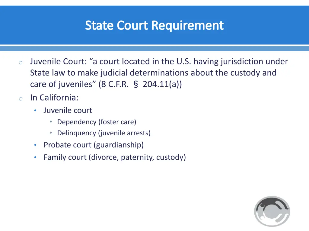 state court requirement