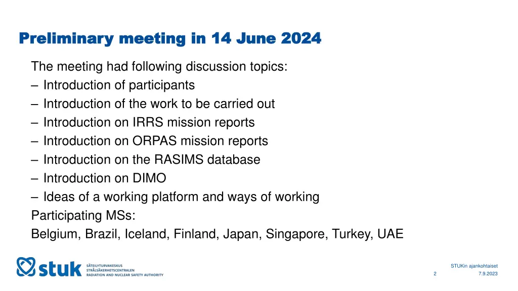 preliminary preliminary meeting