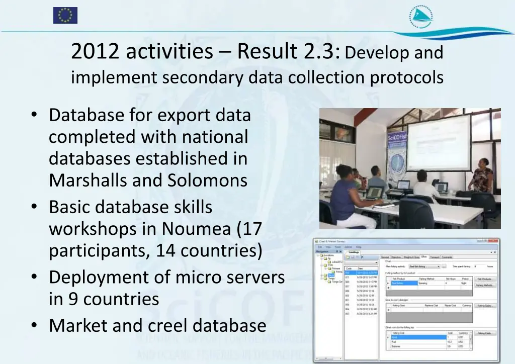 2012 activities result 2 3 develop and implement
