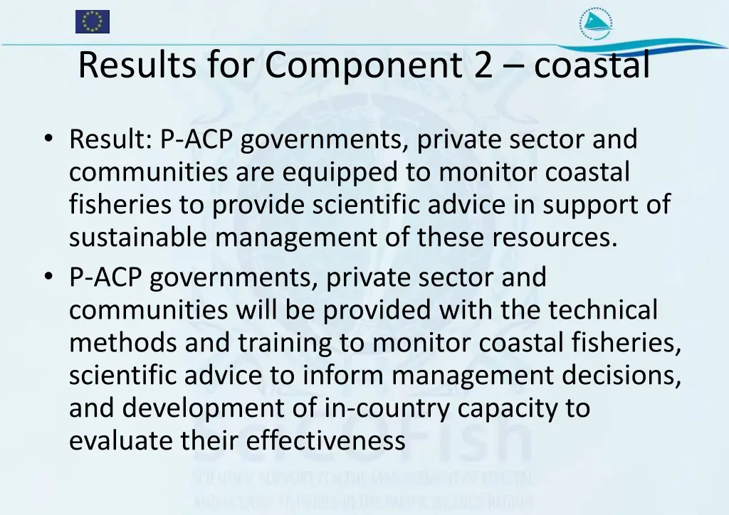 results for component 2 coastal