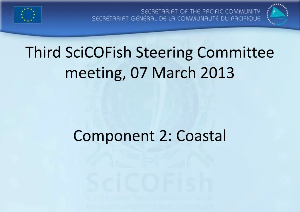 third scicofish steering committee meeting