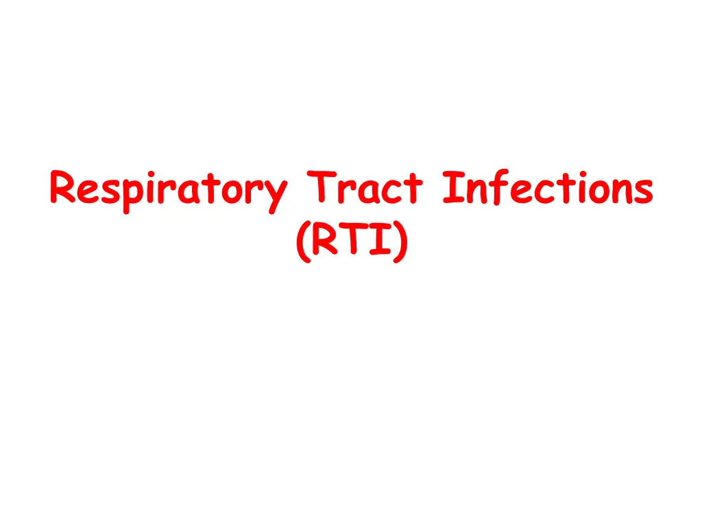 respiratory tract infections rti