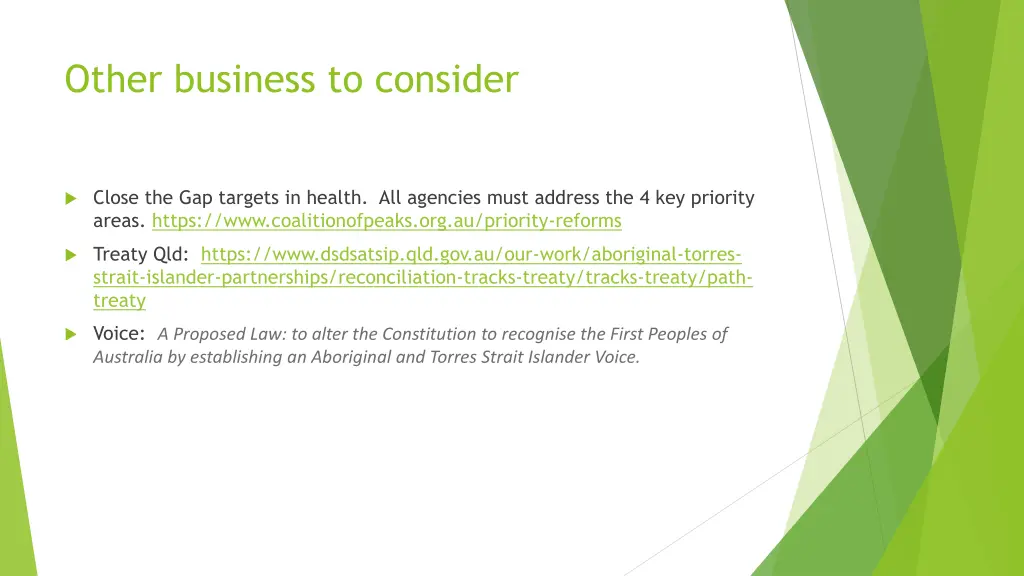 other business to consider