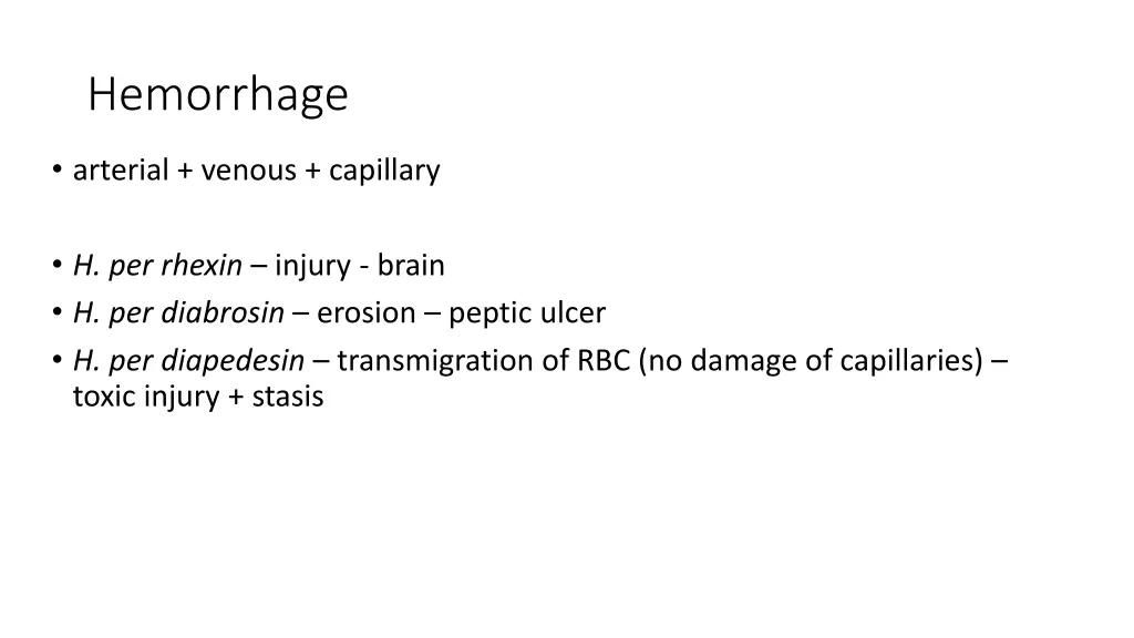 hemorrhage 2