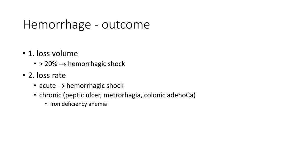 hemorrhage outcome