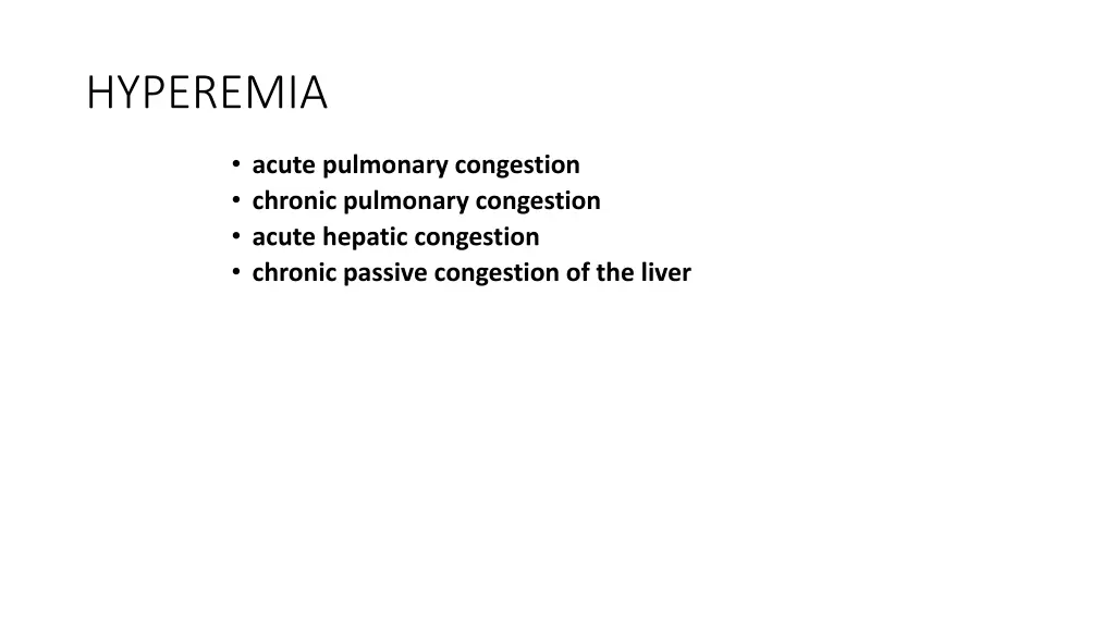 hyperemia