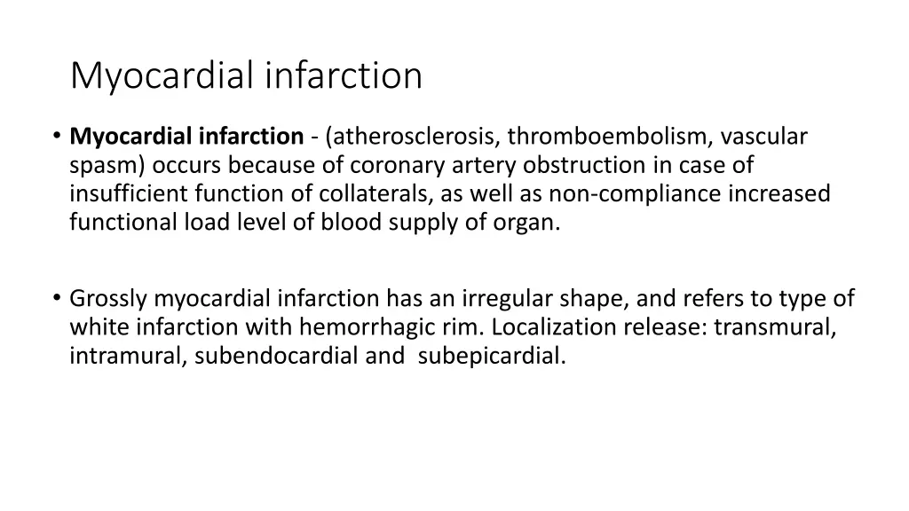 myocardial infarction