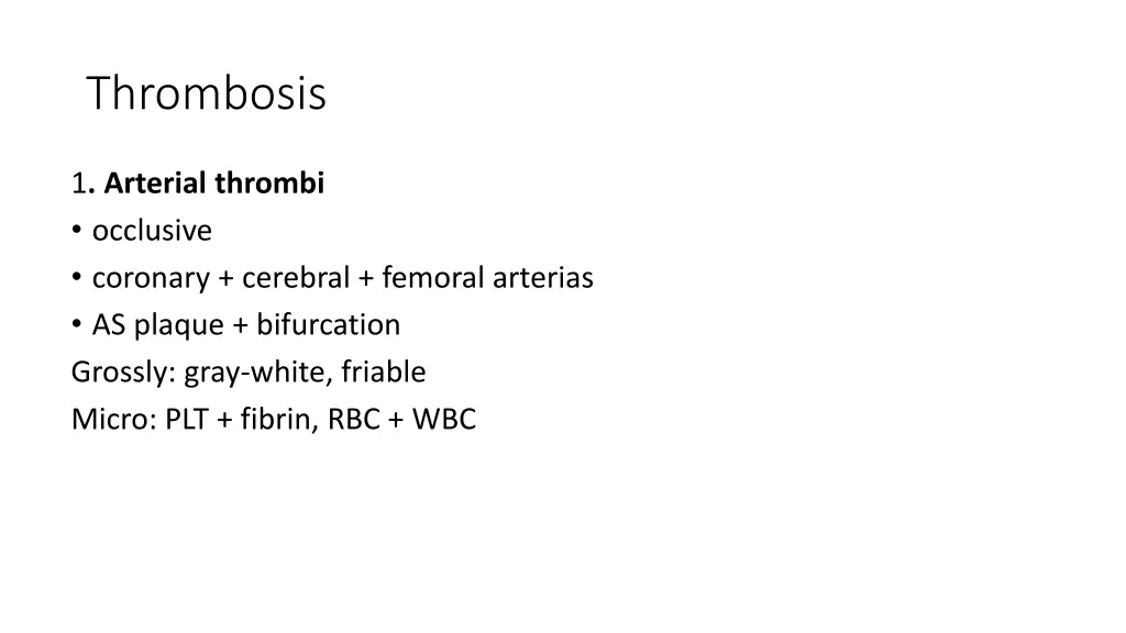 thrombosis