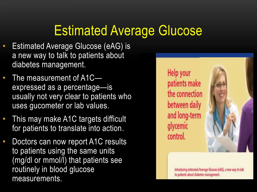 estimated average glucose estimated average