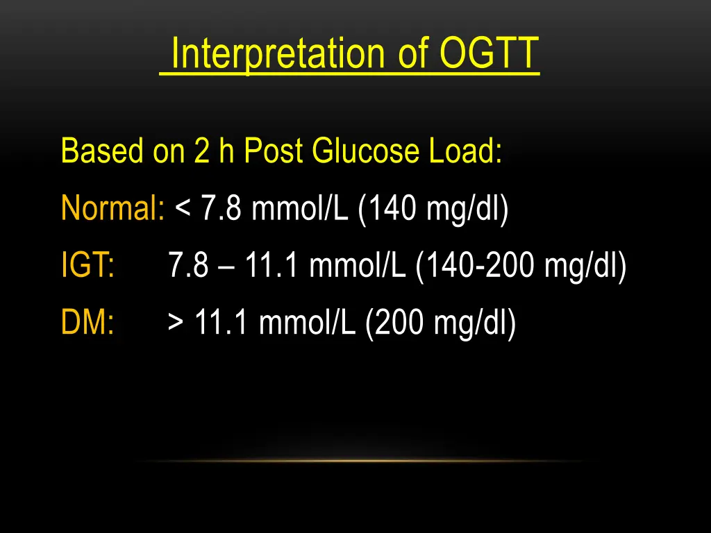 interpretation of ogtt