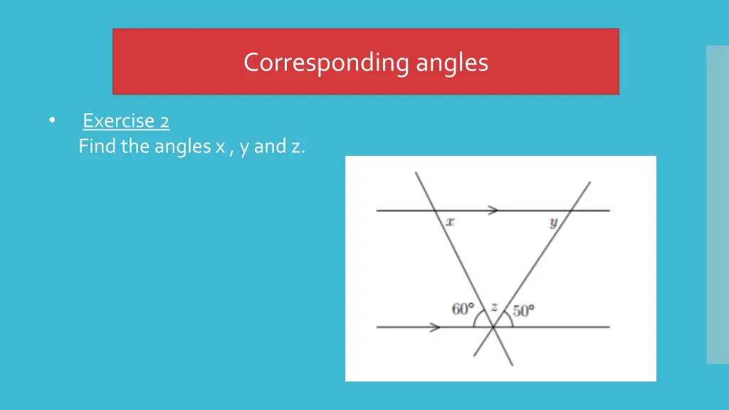 corresponding angles 1