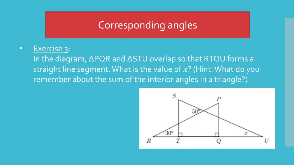 corresponding angles 2