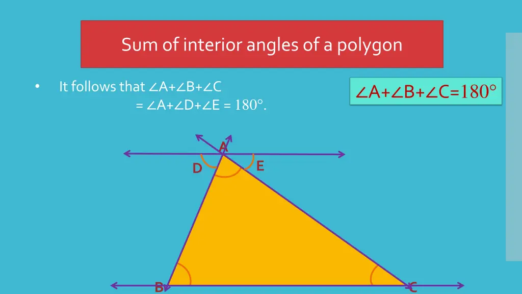 sum of interior angles of a polygon 10