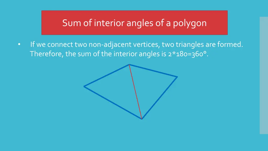 sum of interior angles of a polygon 13