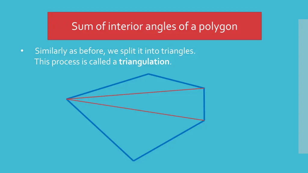 sum of interior angles of a polygon 15
