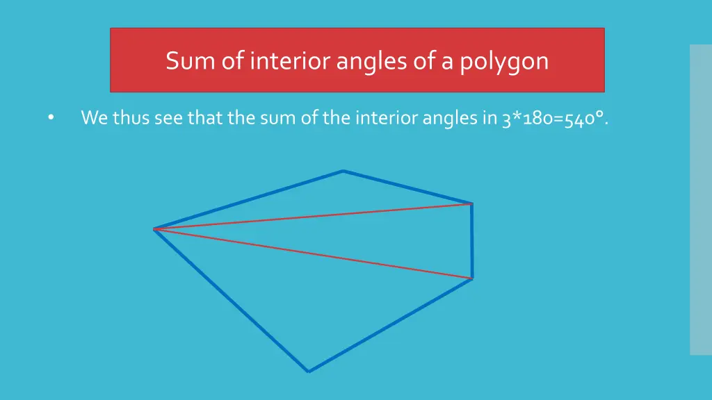 sum of interior angles of a polygon 16