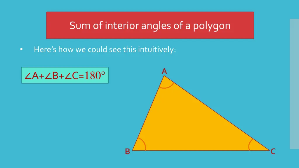 sum of interior angles of a polygon 2