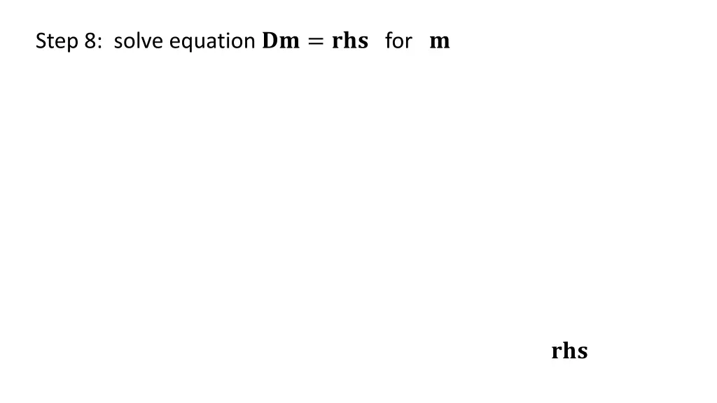step 8 solve equation for