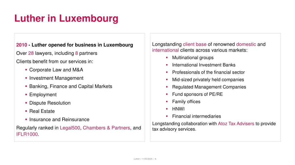 luther in luxembourg
