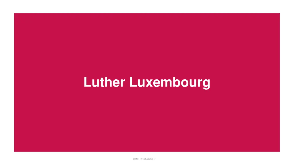 luther luxembourg 1