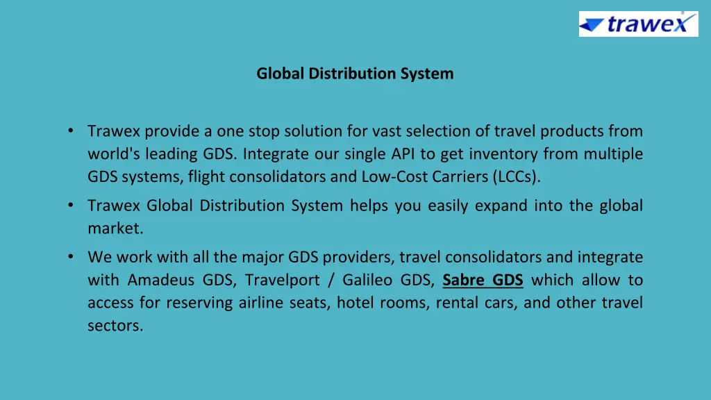 global distribution system 1
