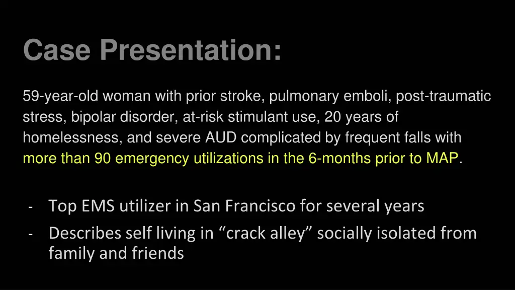 case presentation