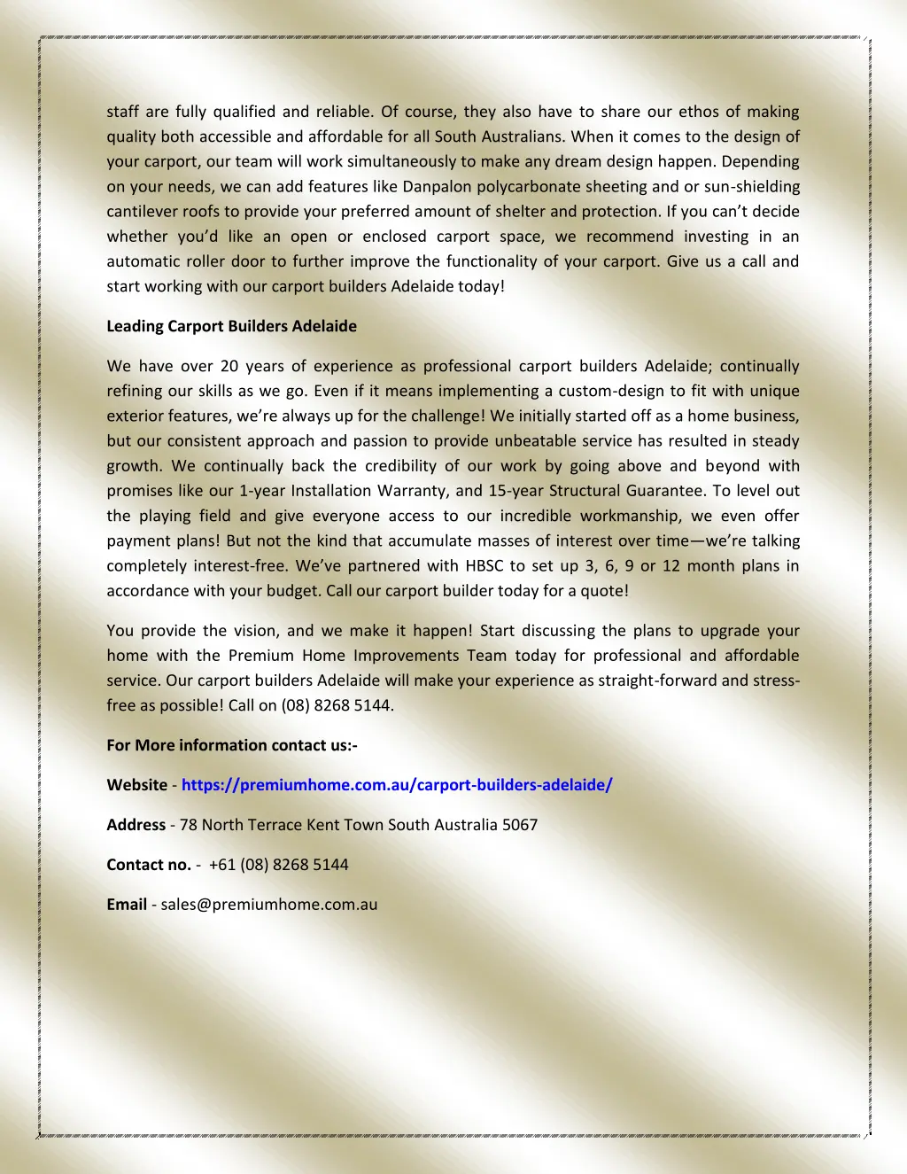 staff are fully qualified and reliable of course