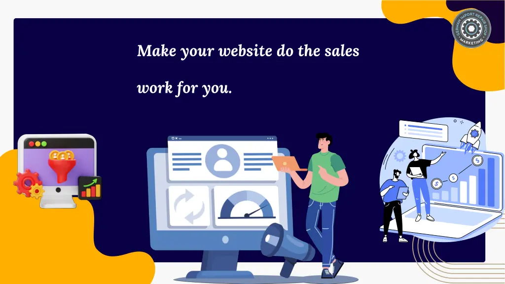 make your website do the sales