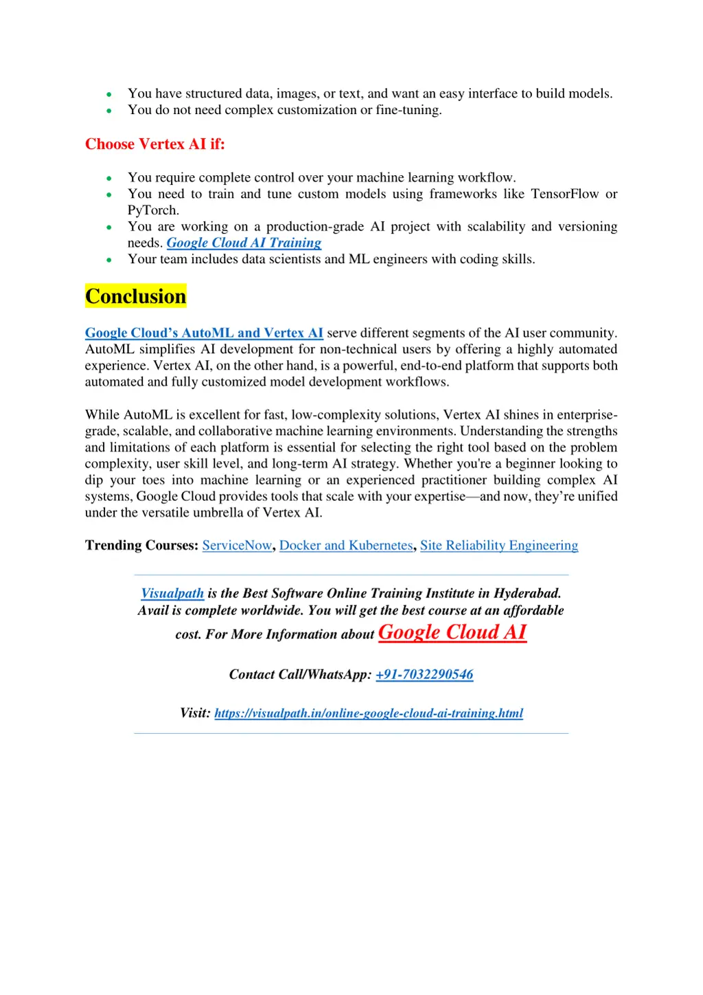 you have structured data images or text and want