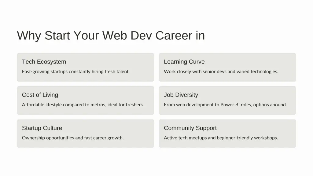 why start your web dev career in