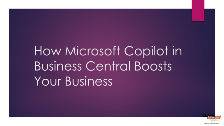how microsoft copilot in business central boosts