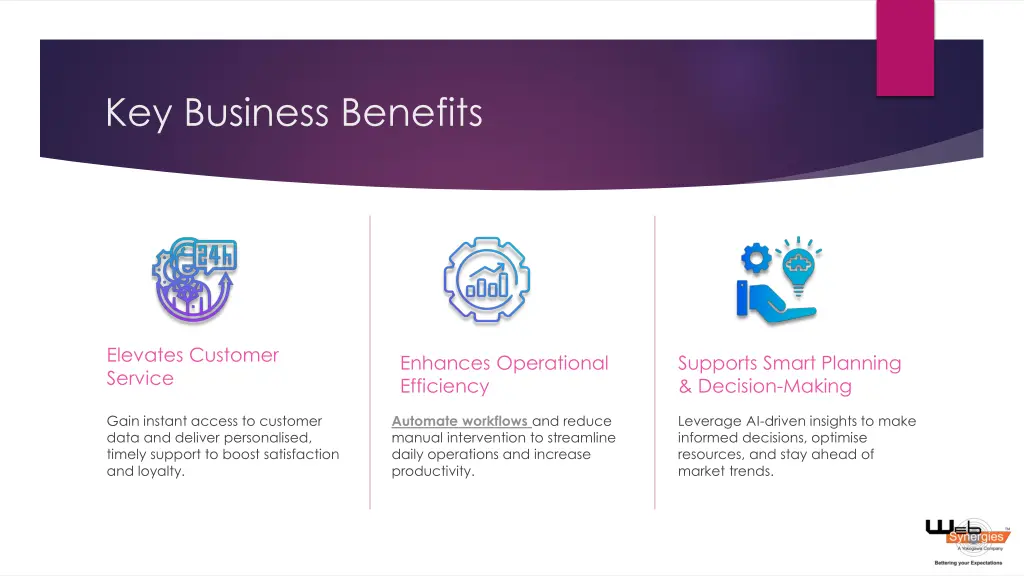 key business benefits