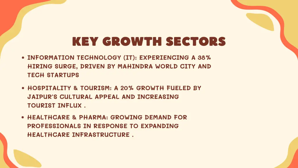 key growth sectors