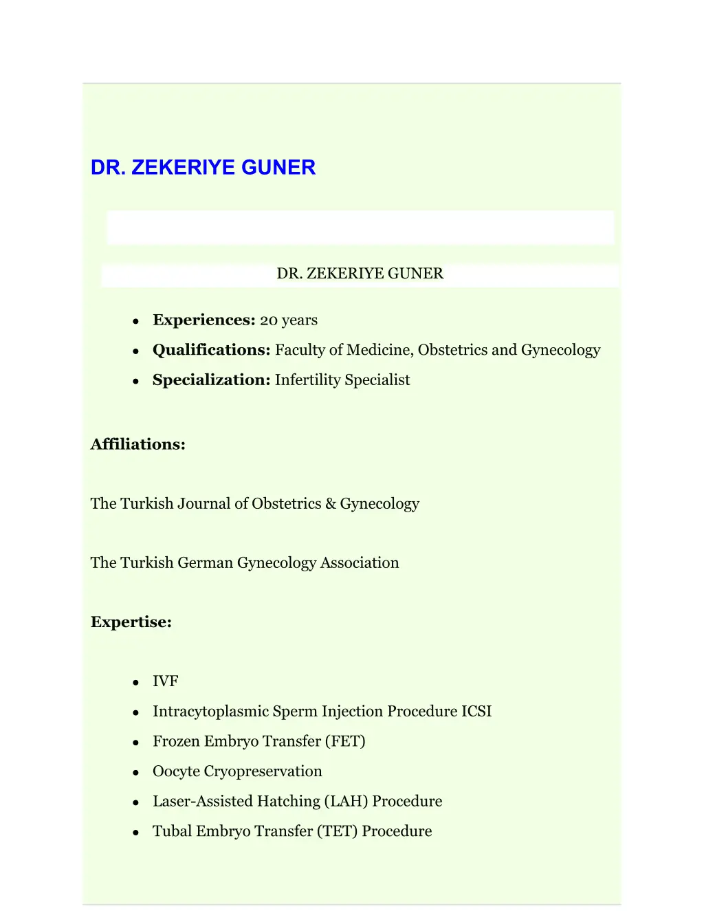 dr zekeriye guner