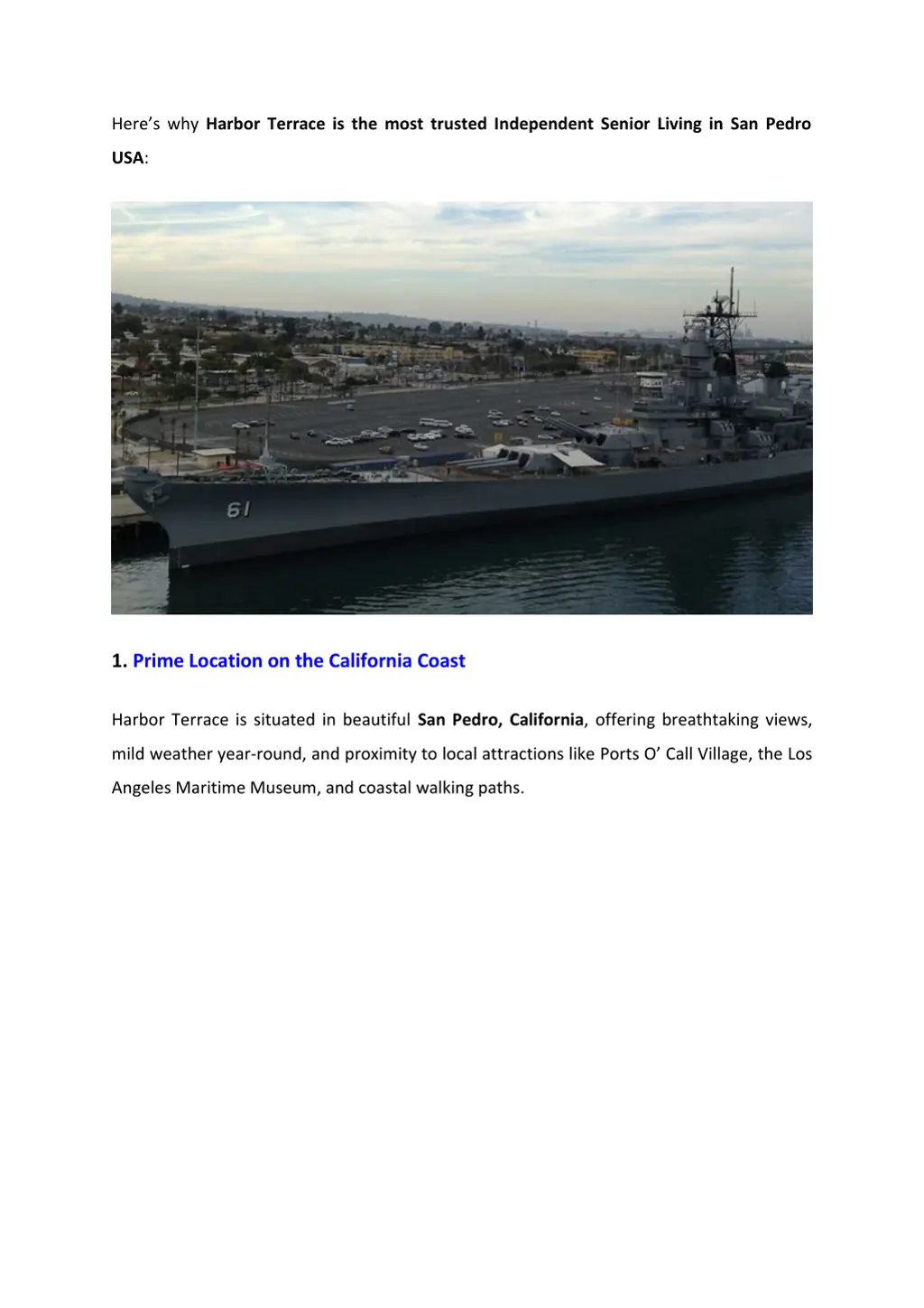 here s why harbor terrace is the most trusted