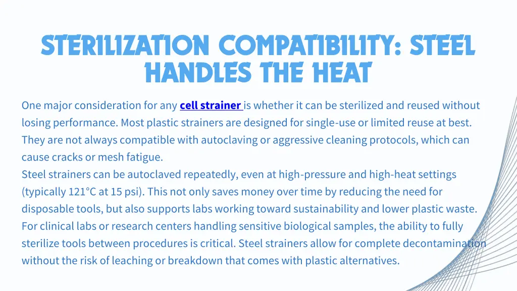 sterilization compatibility steel sterilization