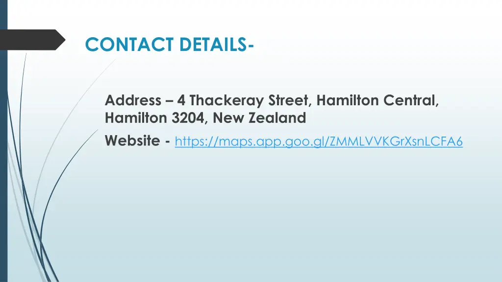 contact details