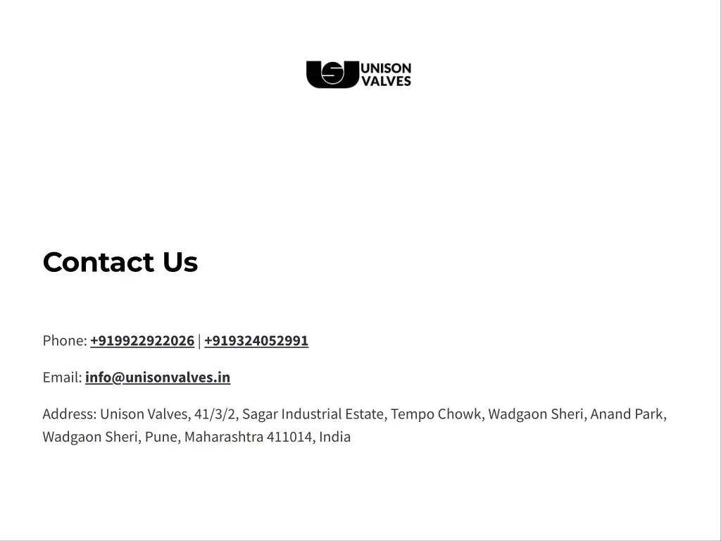 contact us