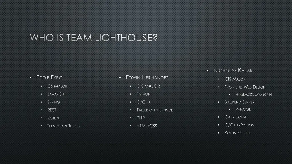 who is team lighthouse