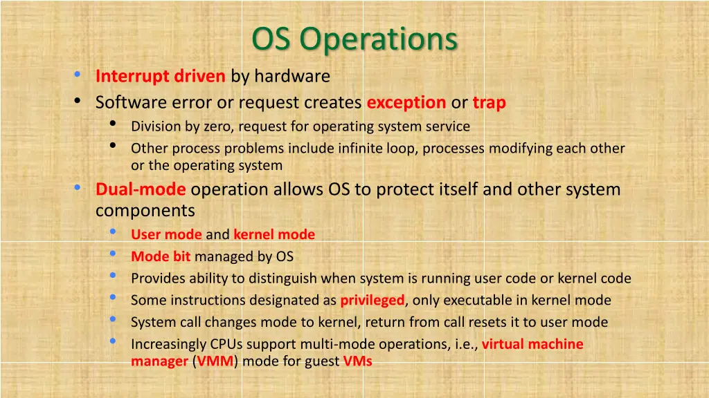 os operations
