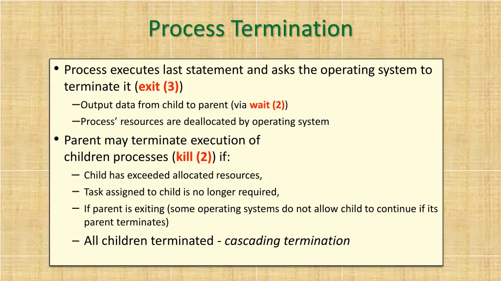 process termination