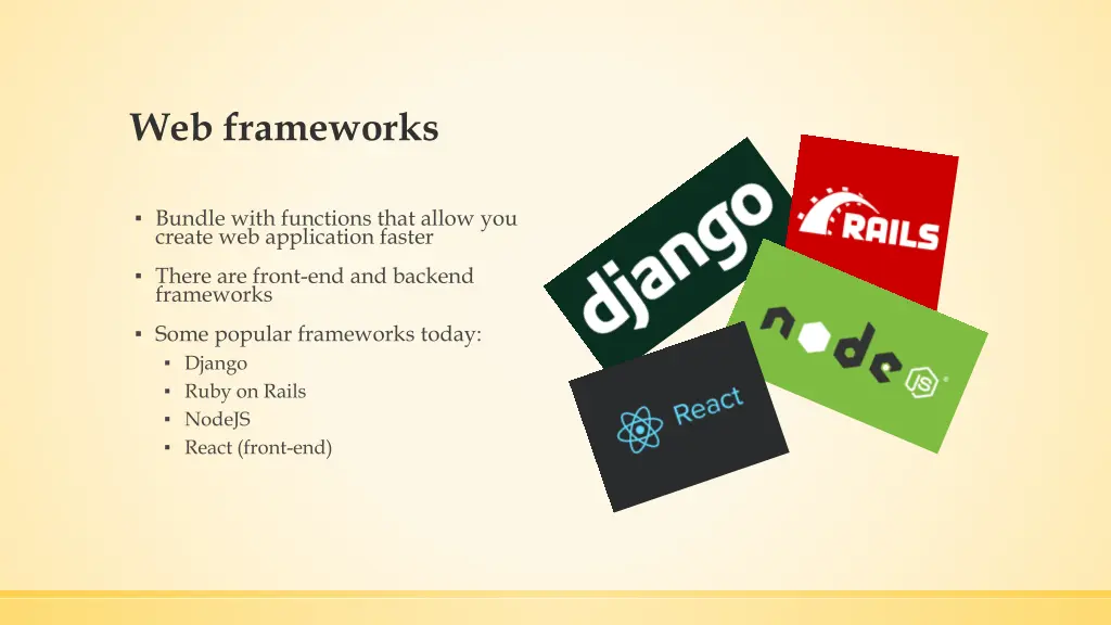 web frameworks
