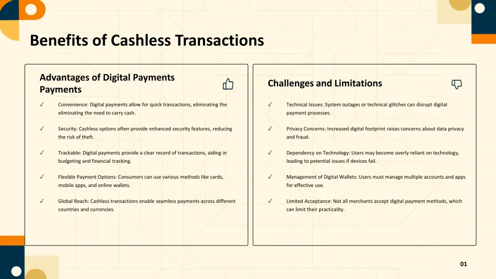 benefits of cashless transactions