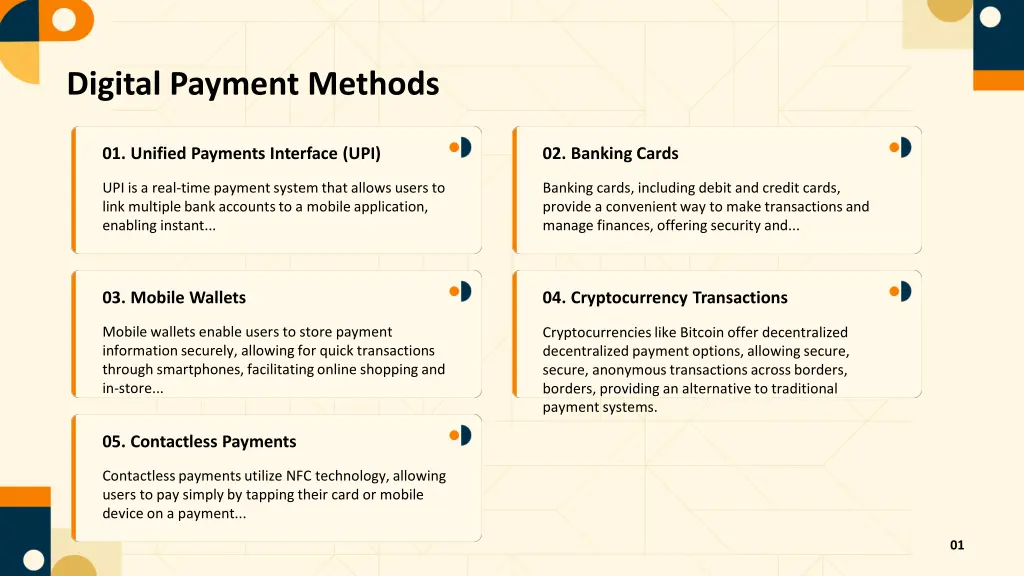 digital payment methods