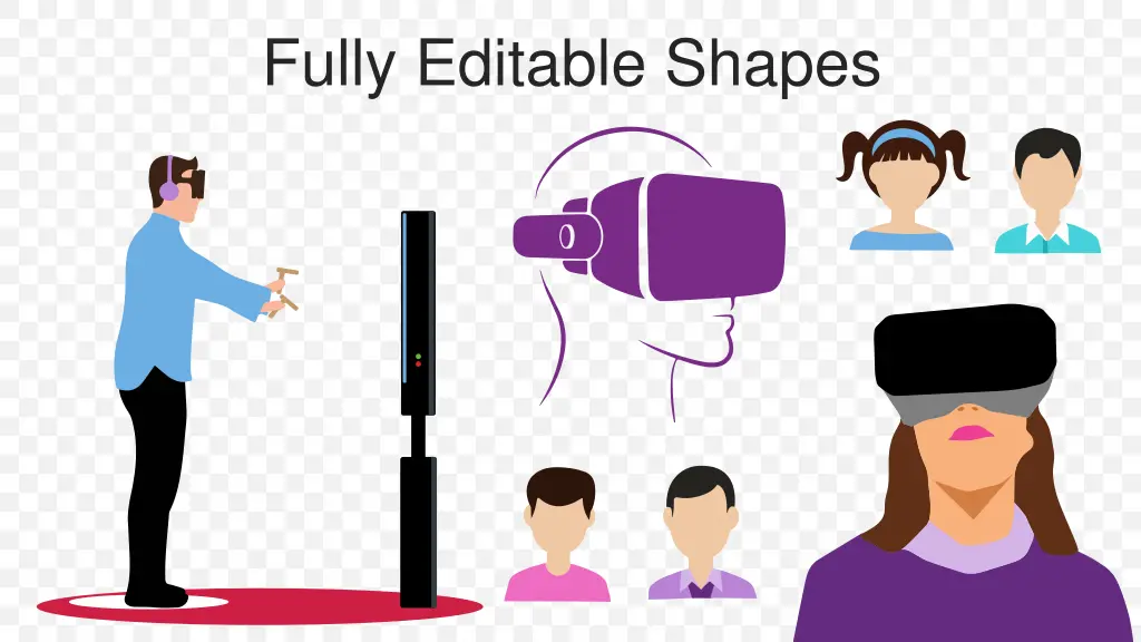 fully editable shapes