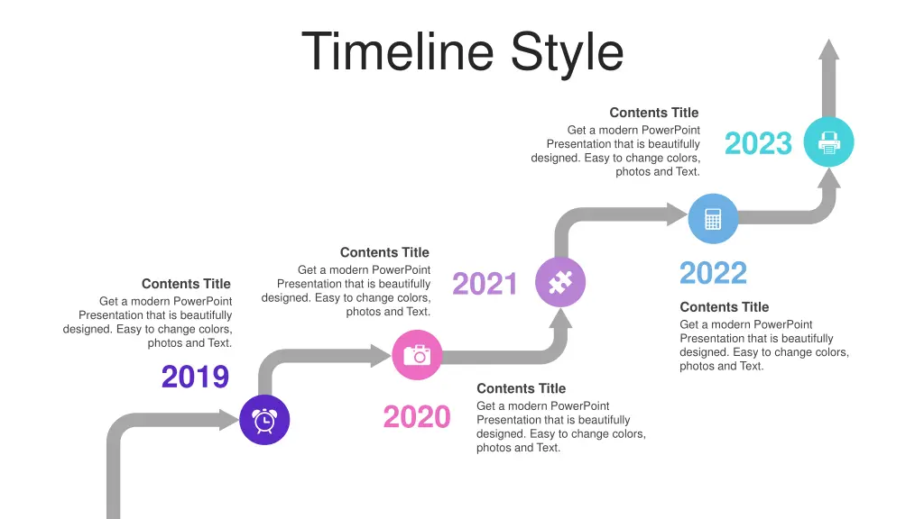 timeline style