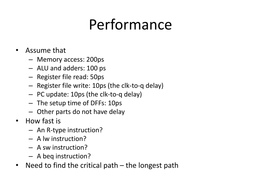 performance