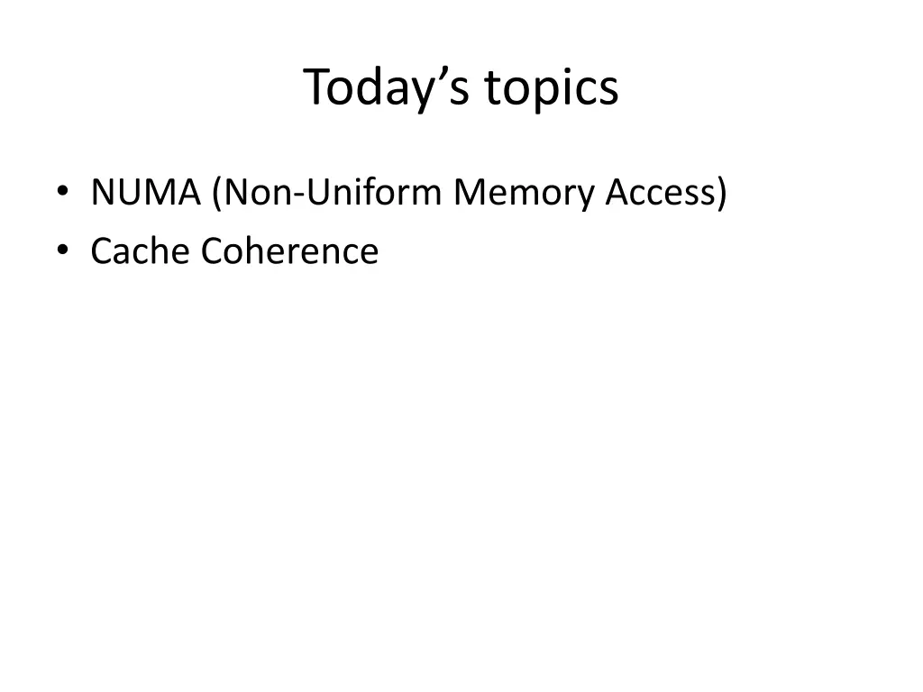 today s topics